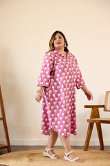 Onion Pink Shirt Dress